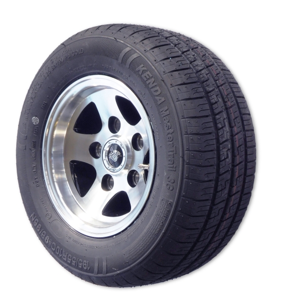 195/55-R10C Alu Komplettrad 18x8.0-10 - 6.00x10 6x10 6jx10 LK5x112 LM Rad 10 Zoll Kenda -  Pkw Anhänger